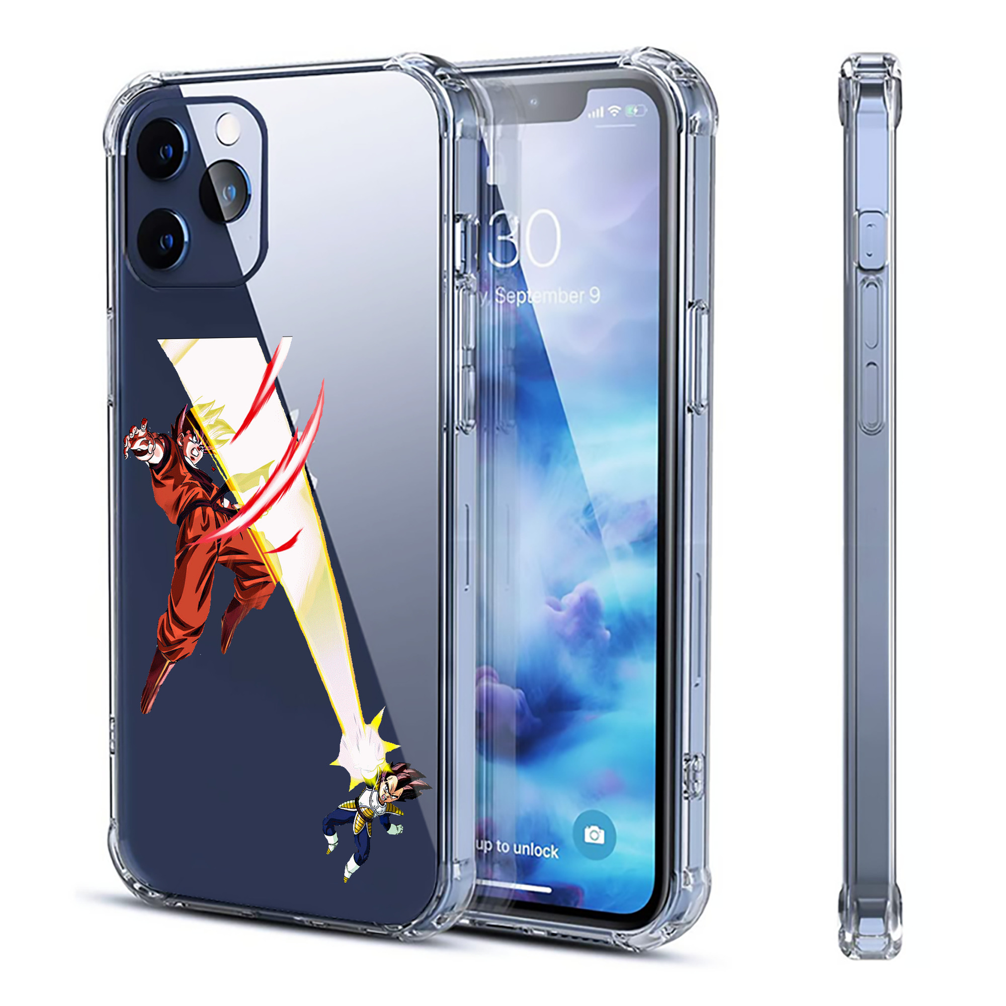 （画像用） ドラゴンボール ベジータ四世（Bejīta Yonsei）DRAGON BALL Vegeta IV 【iPhone 12シリーズ対応】透明スマホケース（クリアソフトケース）